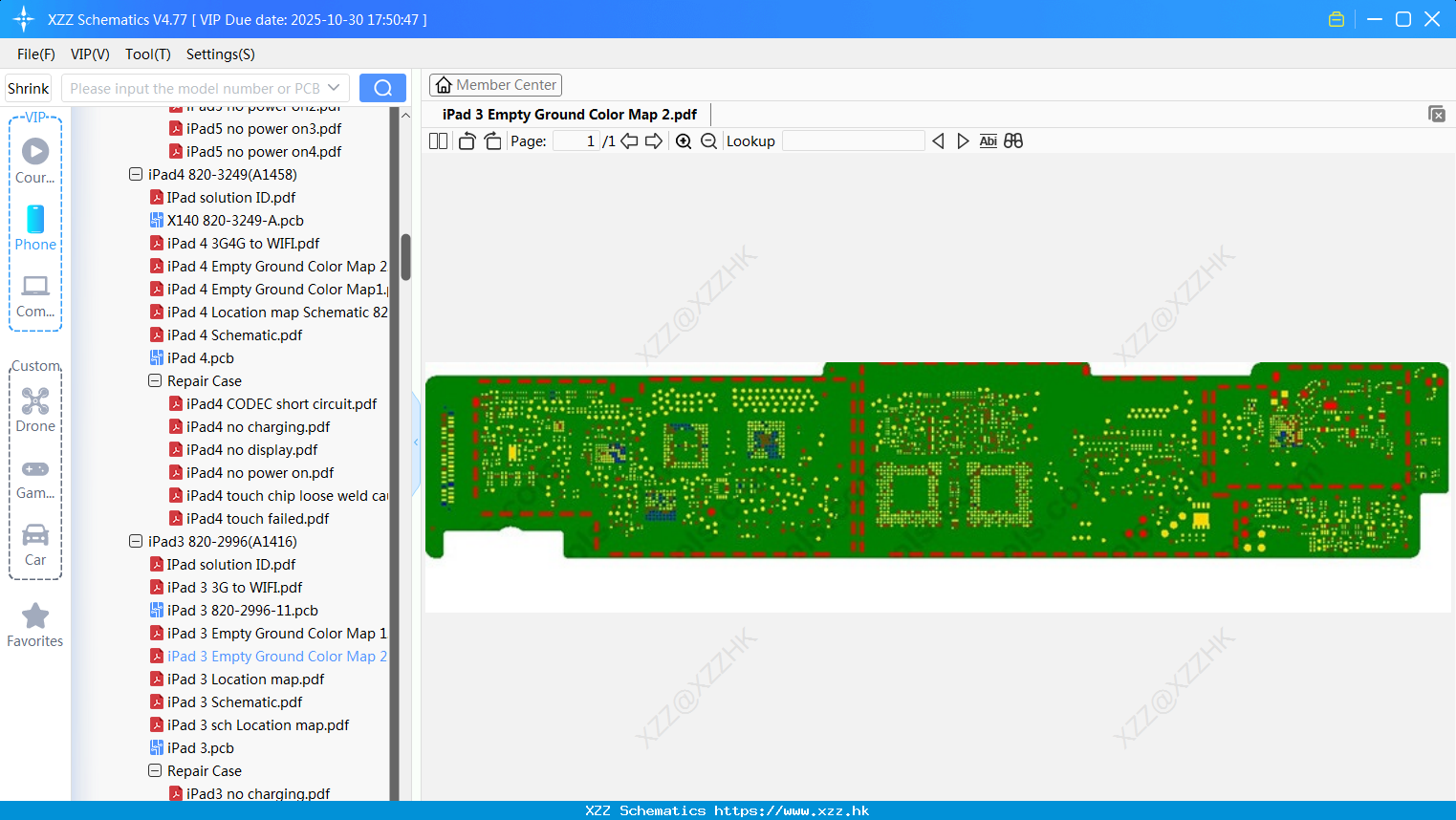 IPad 3 Empty Ground Color Map 2